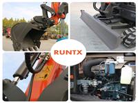 Runtx Digger Джойстик Китайский 3.5-тонный Экскаватор Гусеничный Экскаватор Для Садовых Работ,Идеально Подходит Для Ландшафтного Дизайна И Небольших Проектов